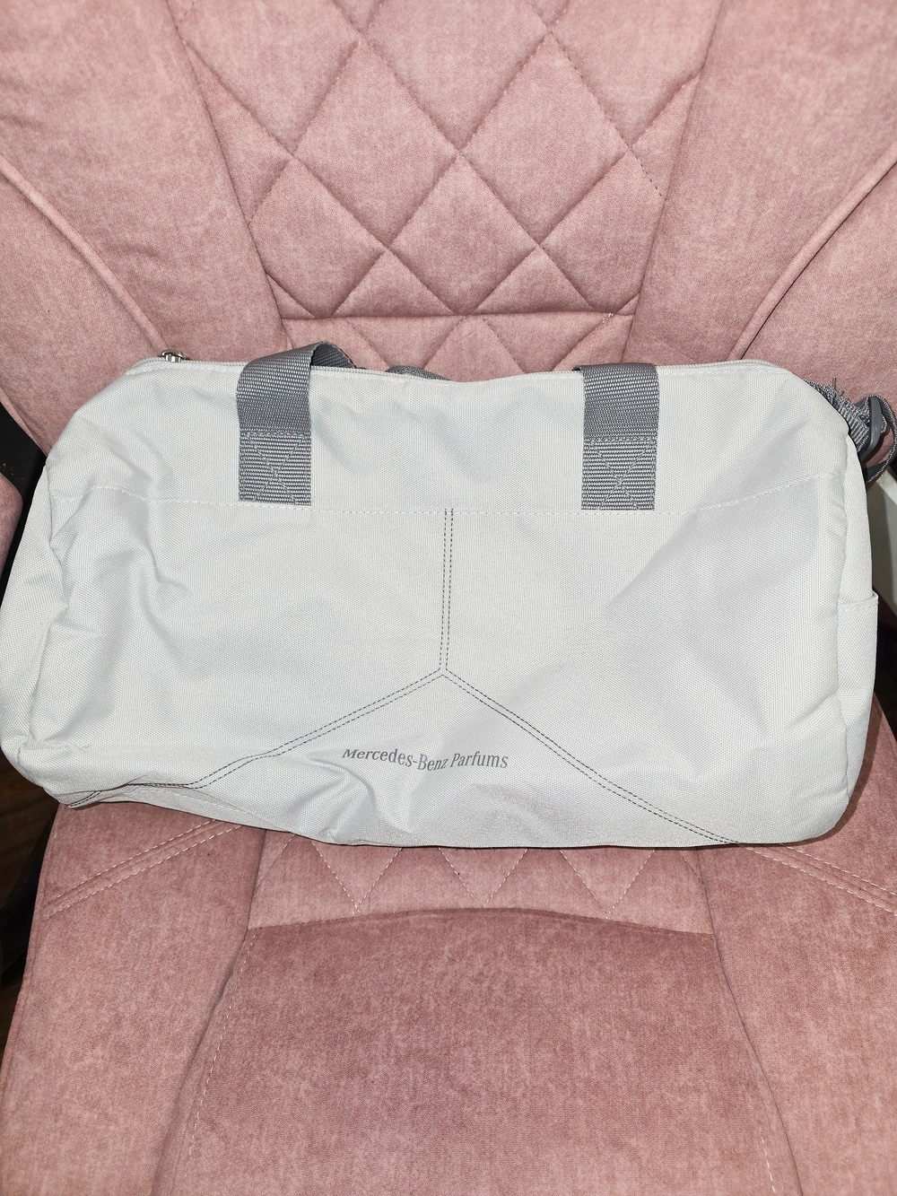 Mercedes Light Gray Travel Duffle Bag